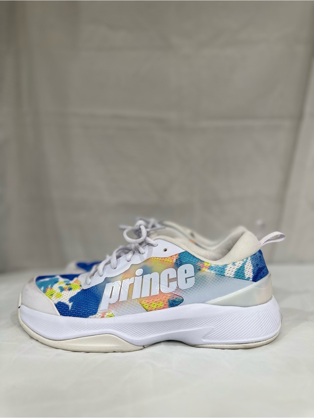 Prince Women’s Colorful Watercolor/Tie-dye Pattern Pickleball Sneakers